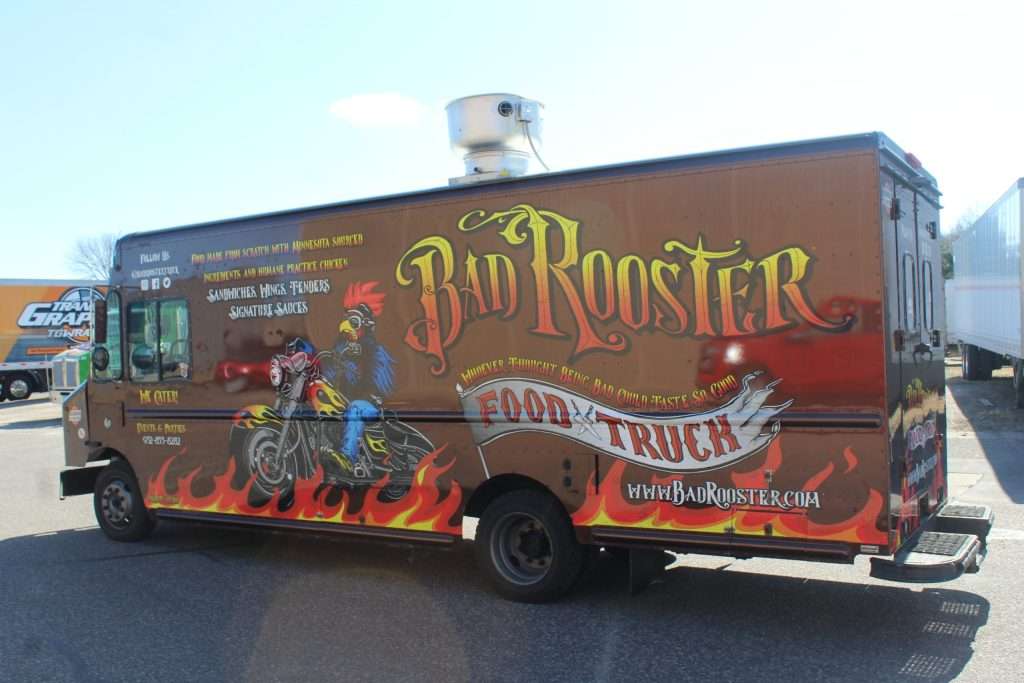 Food Truck Wrap Ideas; Secondary: creative food truck designs